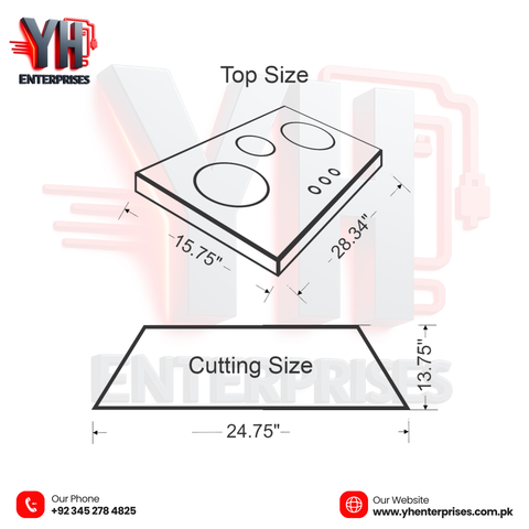 Crown Built-in Hob Model CR-3111 (B)