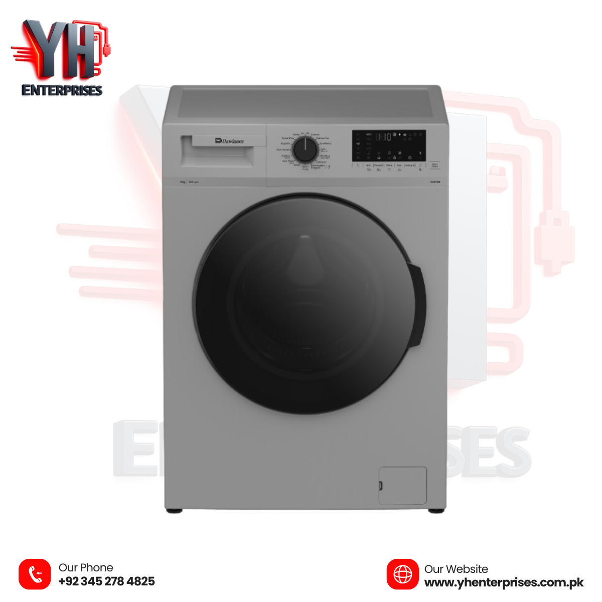 Dawlance DWF 8201 S INV Front Load Washing Machine – 8KG Inverter Performance