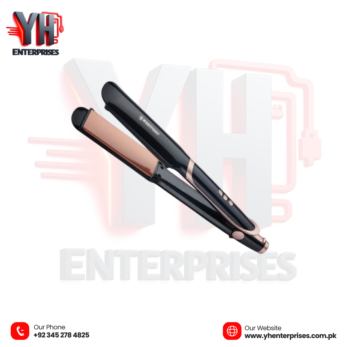 Westpoint Hair Straightener WF-6808 – Salon Quality Styling at Home