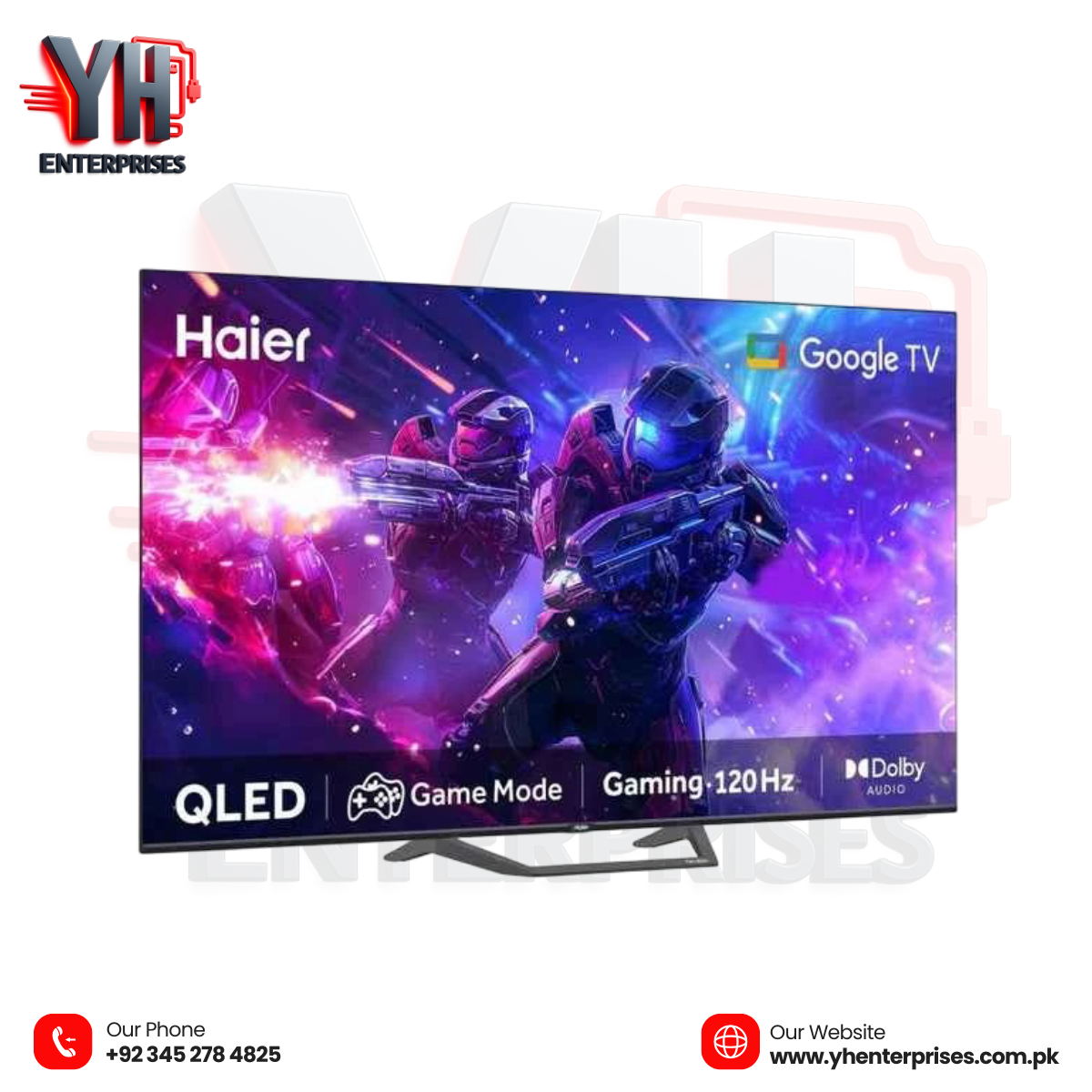 Haier 65" QLED Google TV (H65S80EUX) – Ultra Big Screen, Ultra Real Experience