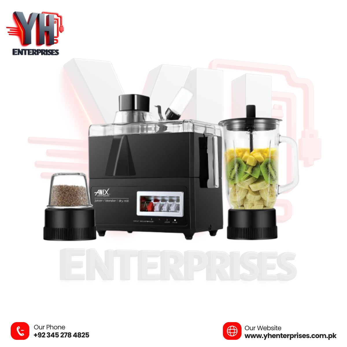 Anex AG-175 Deluxe Juicer Blender Grinder - YH Enterprises