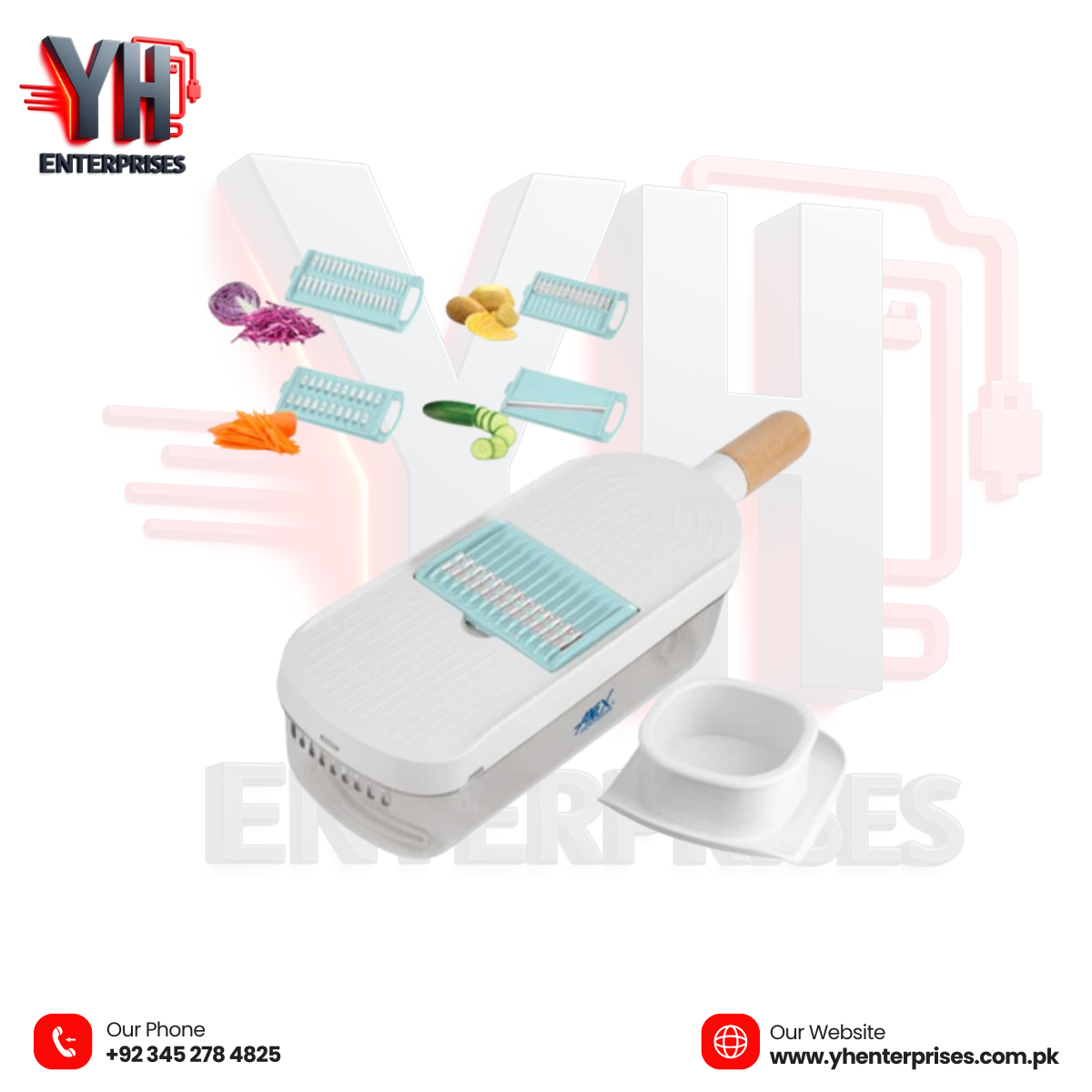 Anex AG-15 Vegetable Slicer – Sharp, Safe & Effortless Slicing