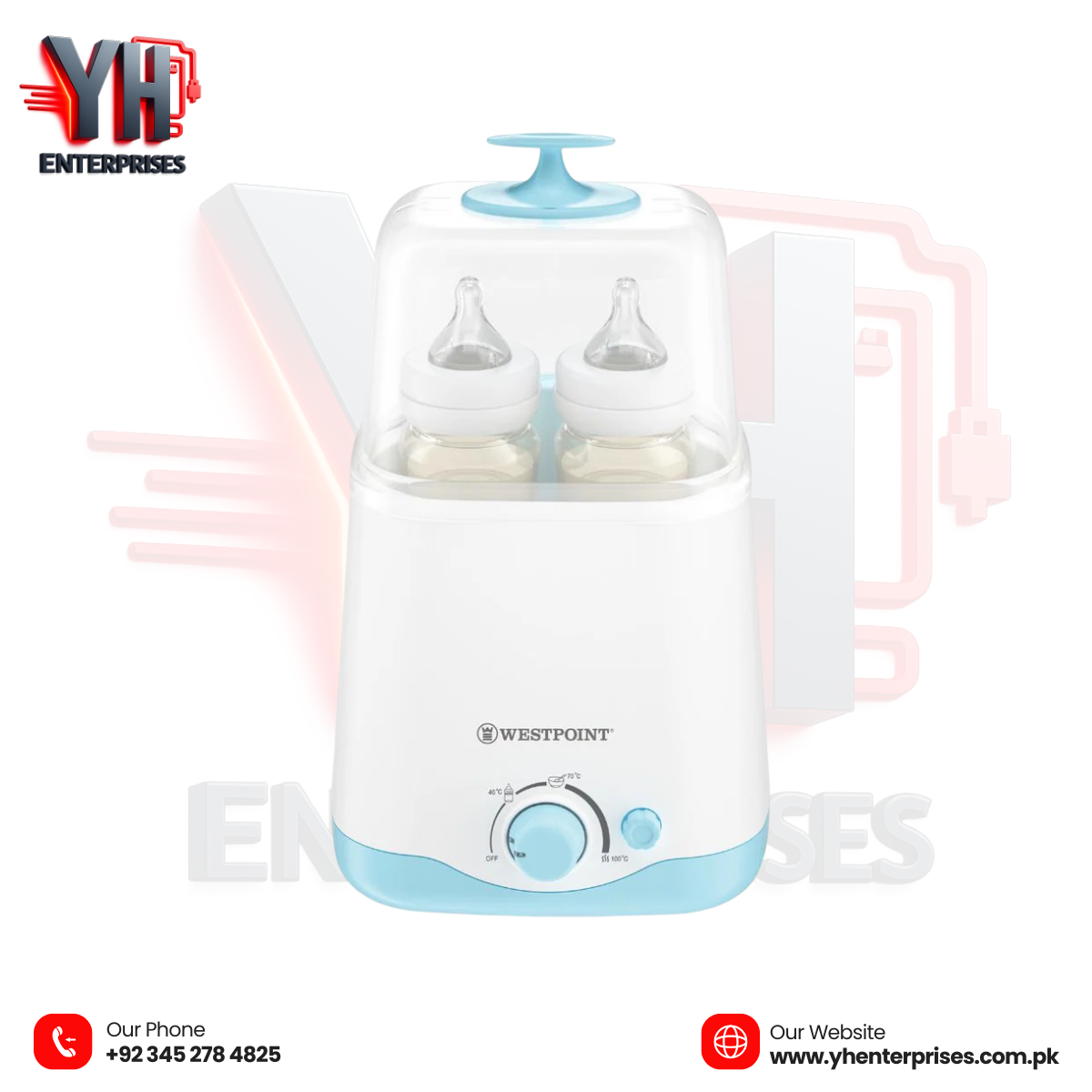 WestPoint WF-210 Deluxe Bottle Warmer – Warm Milk in Minutes, Keep Smiles All Day!