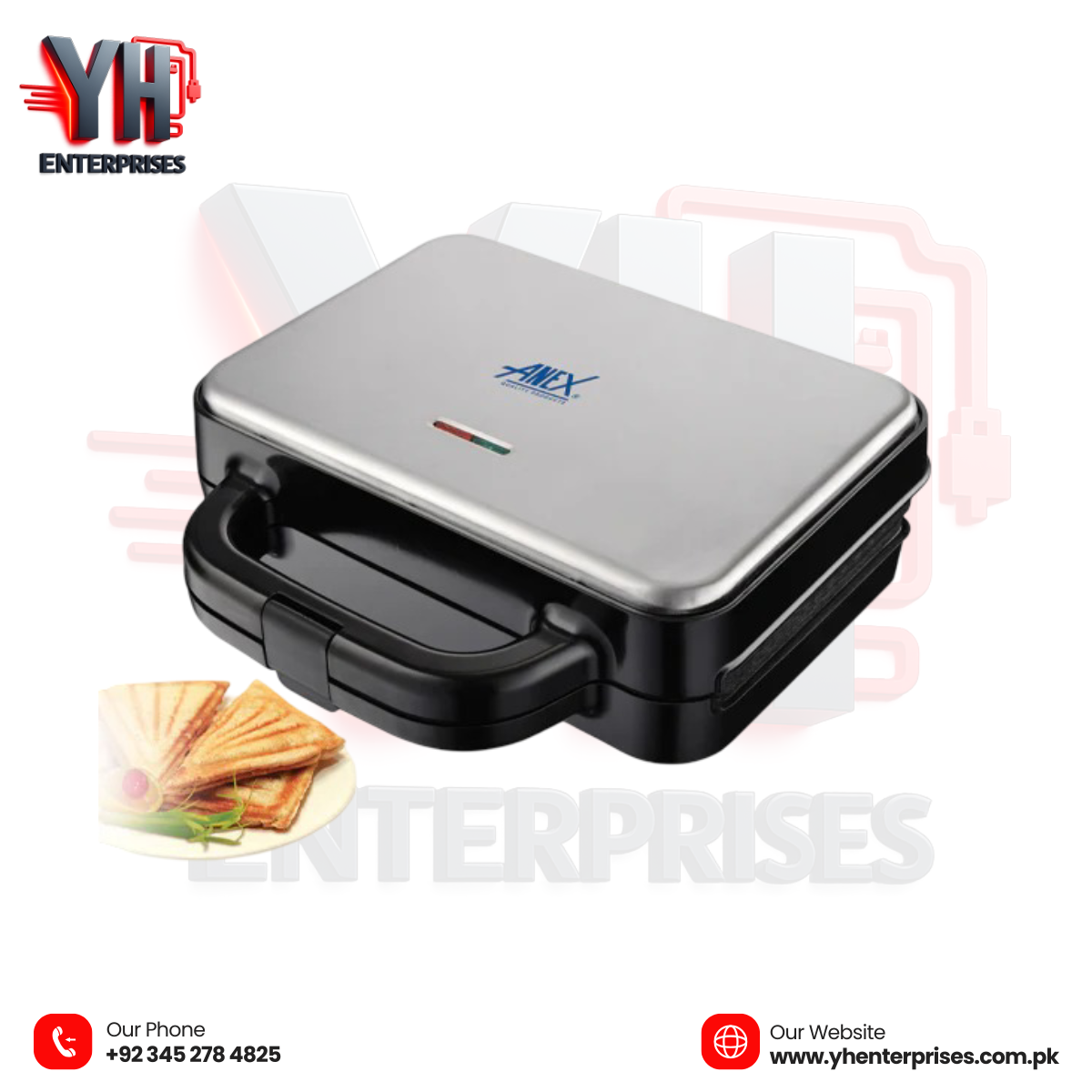 Anex AG-2132 Deluxe Sandwich Maker - YH Enterprises