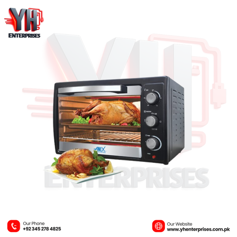 Anex Deluxe Oven Toaster AG-1070 High-Power, Elegant Oven for Effortless Cooking