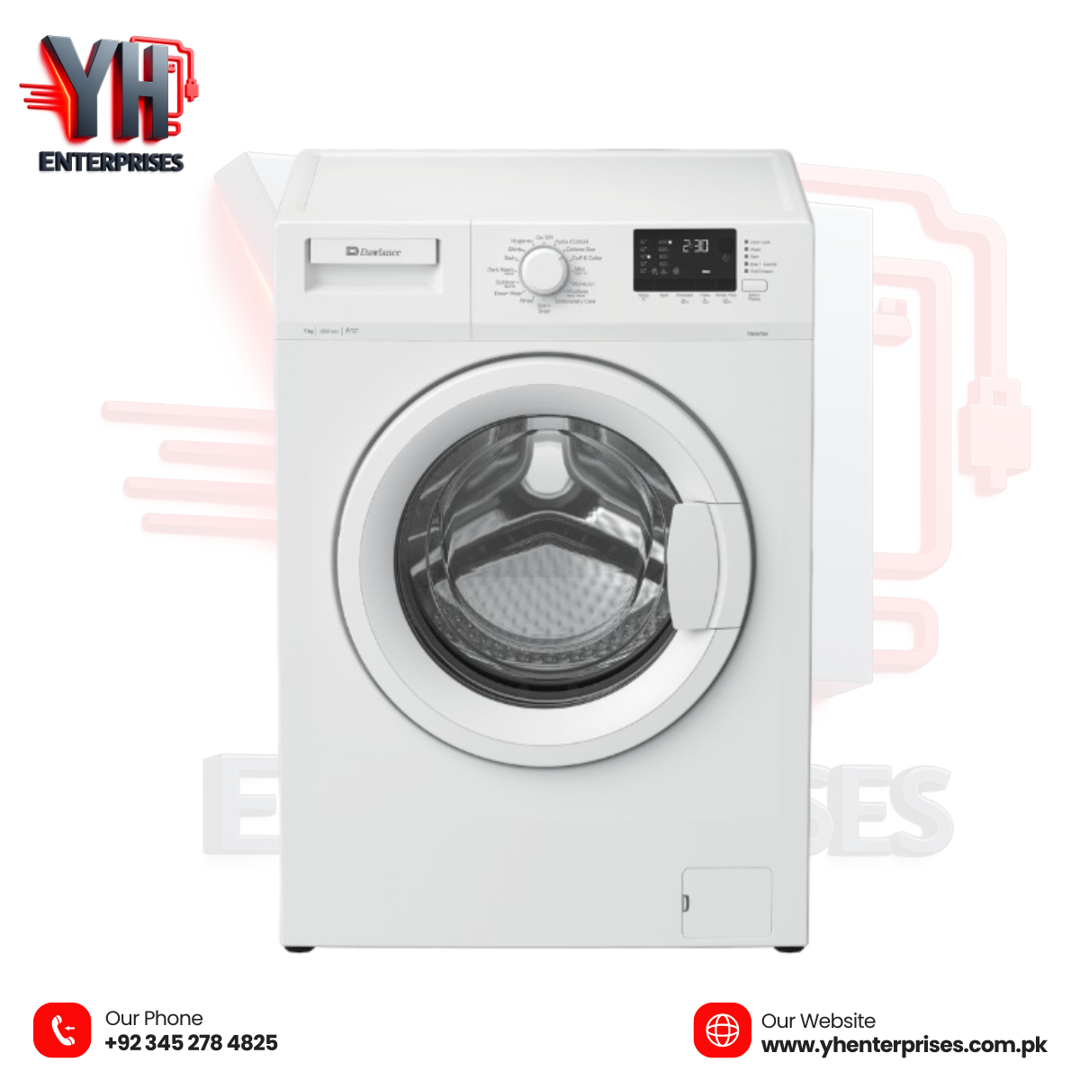 Dawlance DWF 7120 W INV Front Load Washing Machine – 7KG Inverter Technology