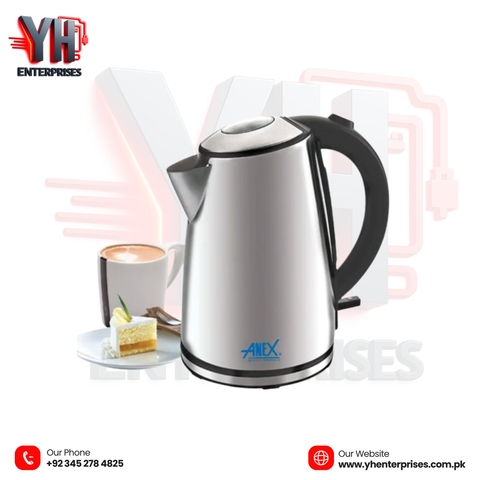 Anex AG-4046 Deluxe Electric Kettle – 1.7 Liter Fast • Safe • Reliable