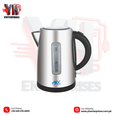 Anex AG-4047 Deluxe Electric Kettle – 1.7 Liter Fast • Safe • Convenient