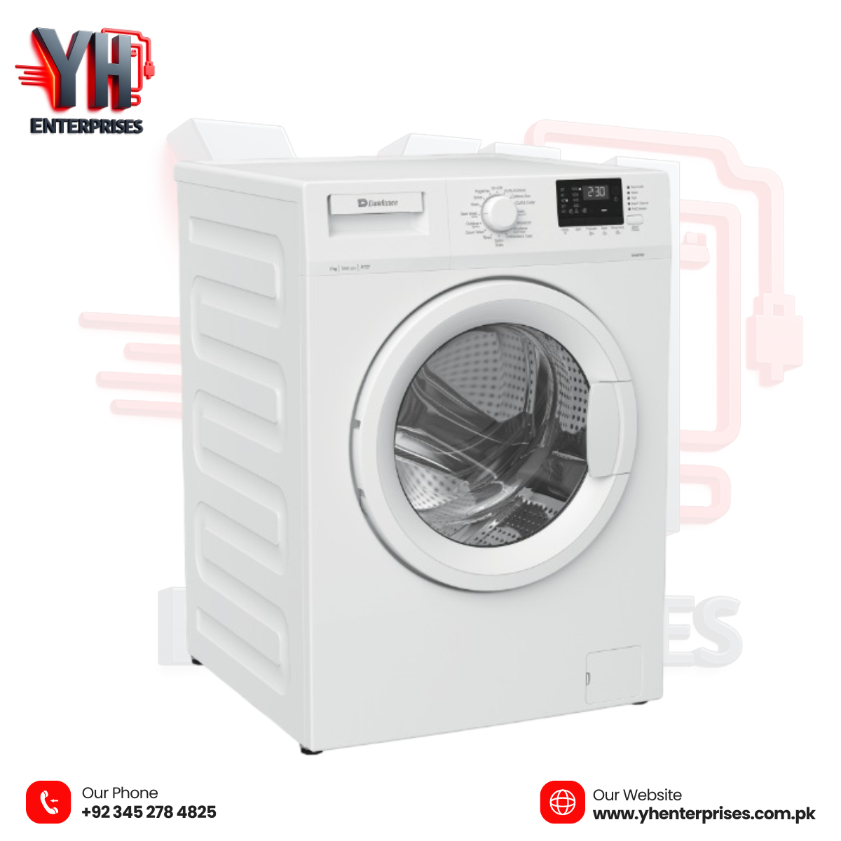 Dawlance DWF 7120 W INV Front Load Washing Machine – 7KG Inverter Technology