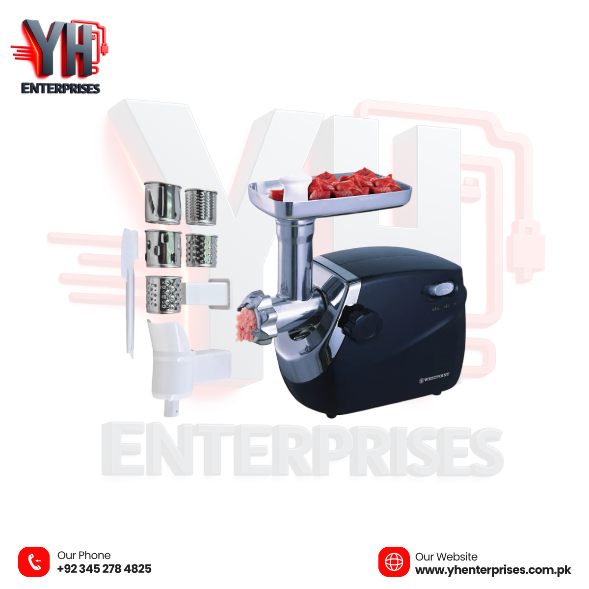 Meat Grinder with Vegetable Cutter WF-3050