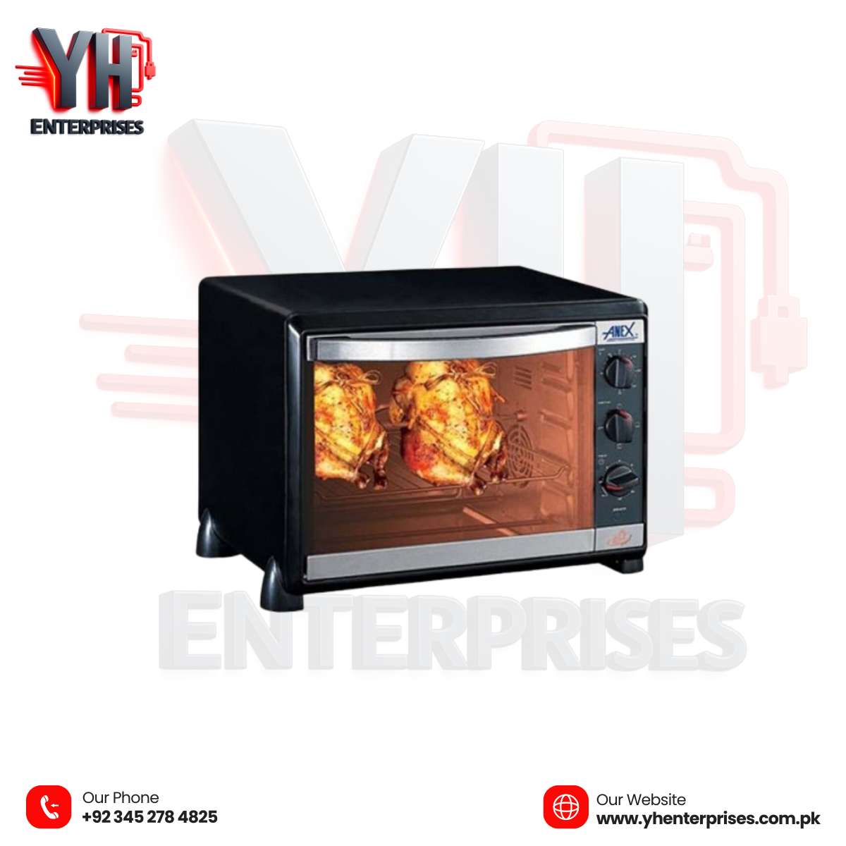 ANEX Oven Toaster AG-2070 Compact Design • Powerful Performance • Everyday Convenience