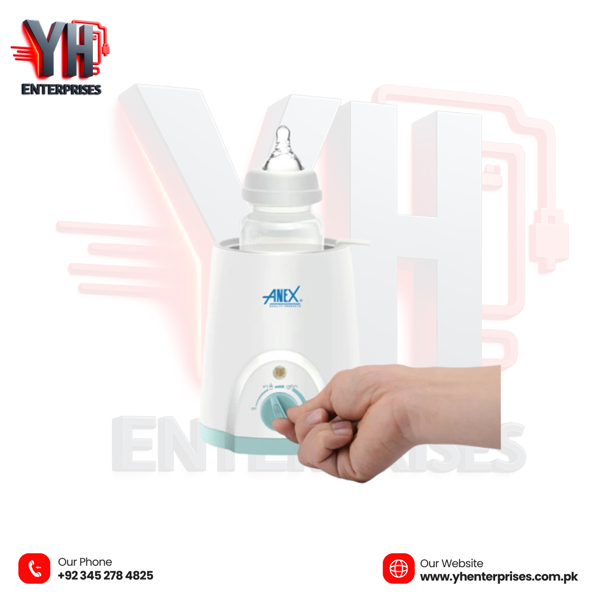 Anex AG-732 Deluxe Baby Bottle Warmer – Safe, Fast & Convenient Feeding