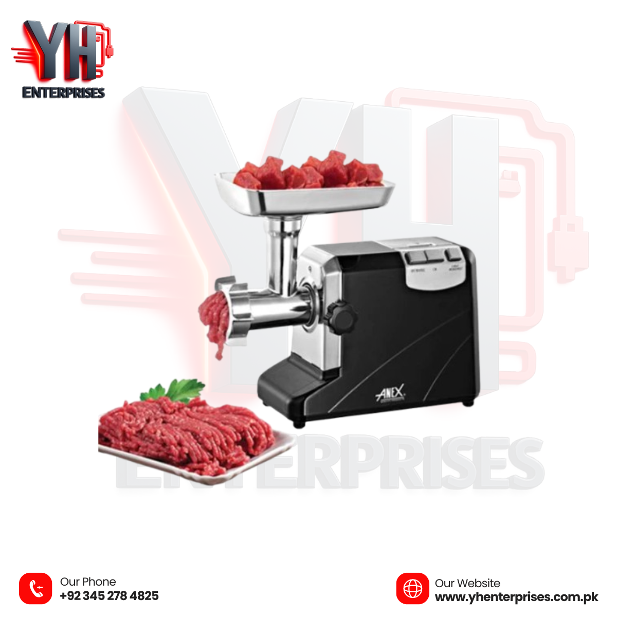 Anex AG-3060 Deluxe Meat Grinder – Heavy-Duty Power for Perfect Mincing