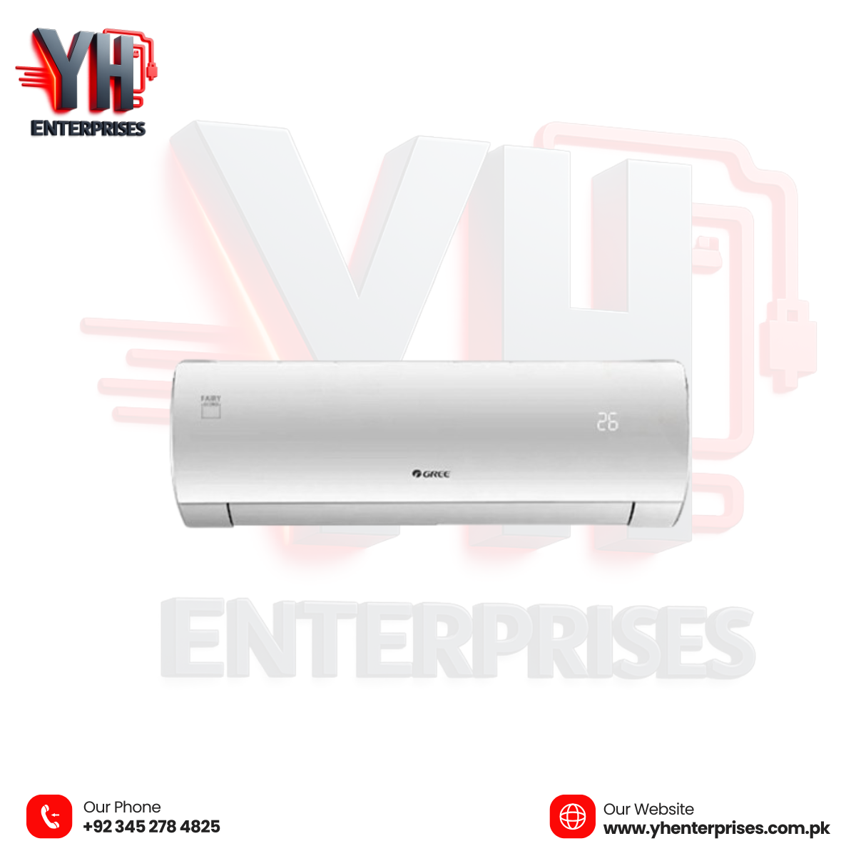 GREE Fairy Econo Plus Series 2 TON Inverter Split AC – GS-24FITH7C | GS-24FITH7G (Official Warranty)