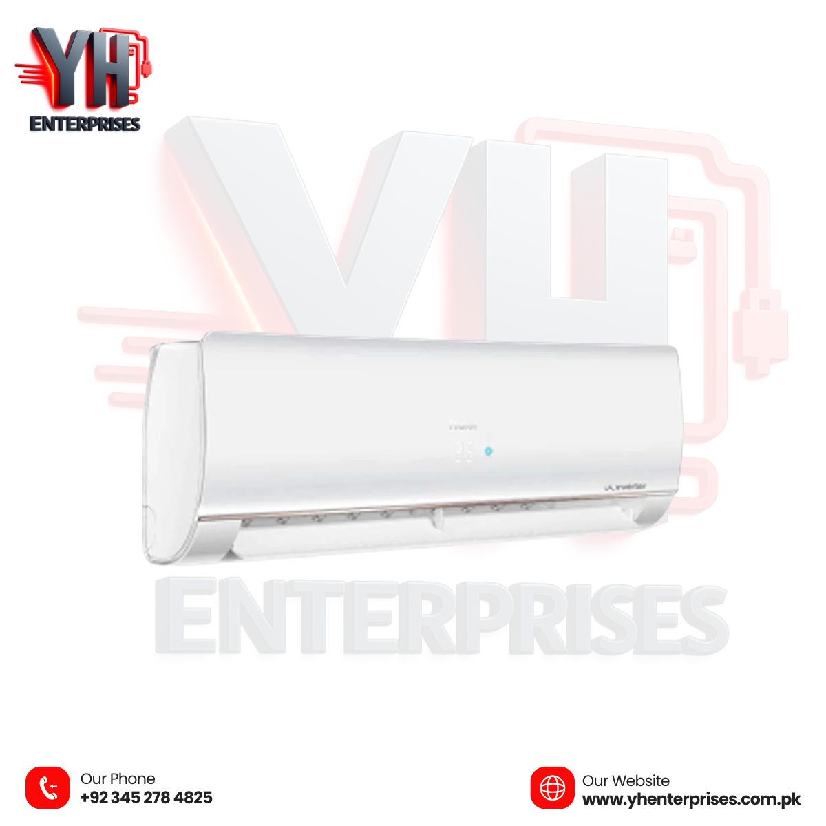 Haier 1 Ton DC Inverter Split AC – HSU-13LF UPS Enabled | Self-Cleaning | Energy Saving | Turbo Cooling