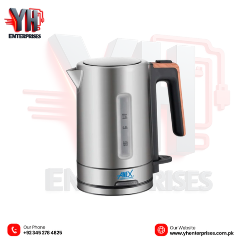 Anex AG-4051 Deluxe Stainless Steel Kettle – 1.0 Liter Fast • Stylish • Safe