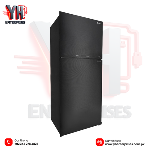 Dawlance DTM-7650 Glass Door Inverter IoT No Frost Refrigerator Smart WiFi Control | A++ Energy Rating | Black Glass Finish