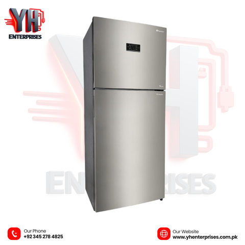 Dawlance DTM-7650 Inox Inverter No Frost Refrigerator Top Mount | Full No Frost | Inverter Technology | A++ Energy Rating | Inox Finish