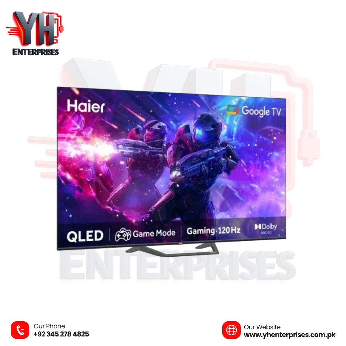 Haier H43S80EUX 43" QLED Google TV – 4K Smart Entertainment Experience