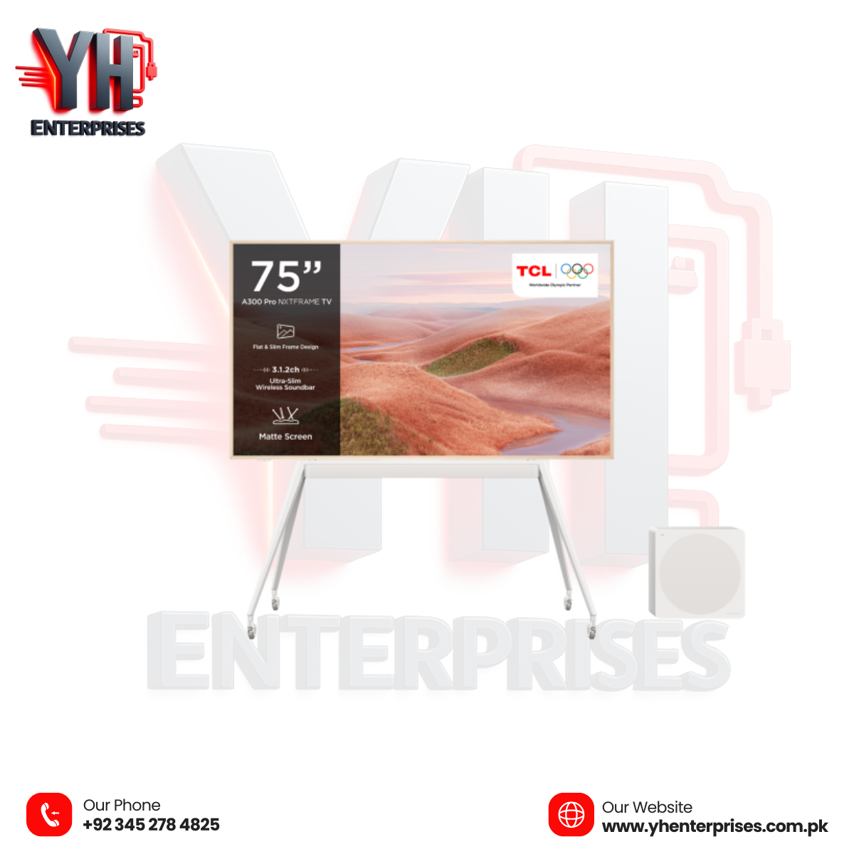 TCL NXTVISION 75" A300 PRO TV – Stunning Visuals, Elegant Design