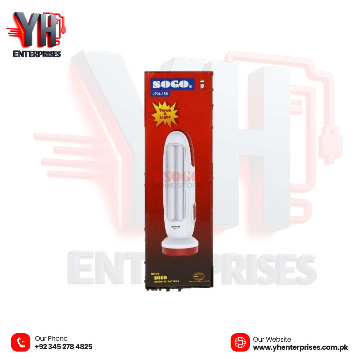 Sogo Rechargeable Emergency LED Lantern Light (JPN-74)