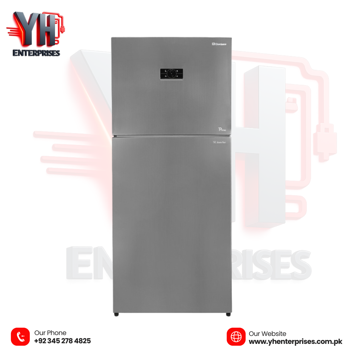 Dawlance DTM-7650 Inox Inverter No Frost Refrigerator Top Mount | Full No Frost | Inverter Technology | A++ Energy Rating | Inox Finish