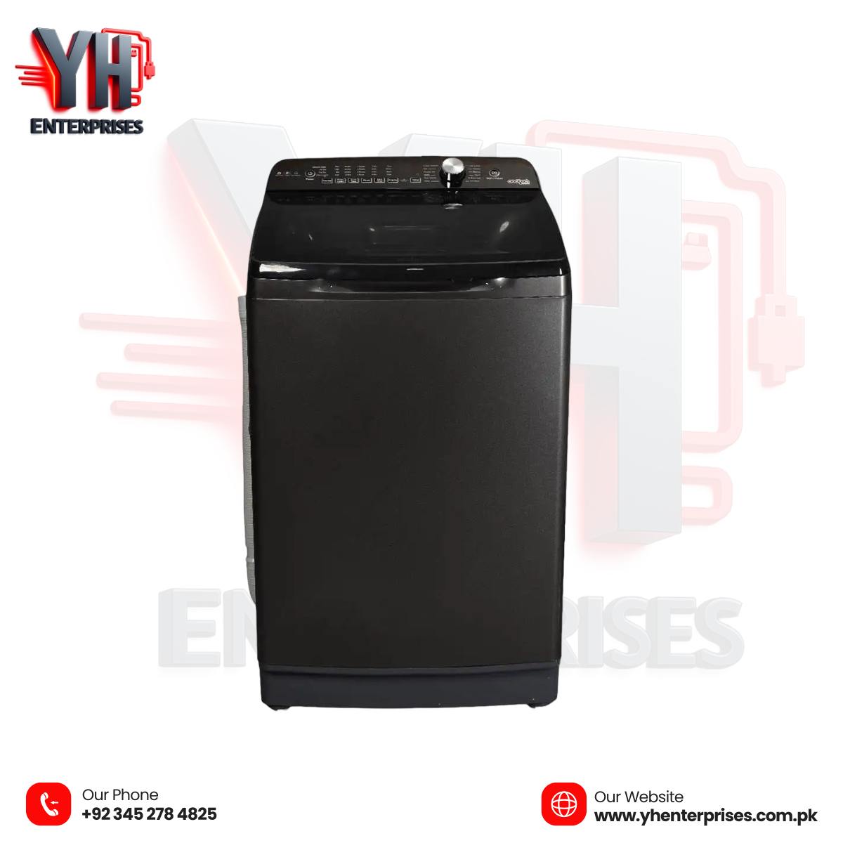 Haier HWM 150-B1678ES8 15KG Fully Automatic Top Load Washing Machine – Smart, Powerful & Built for Large Families