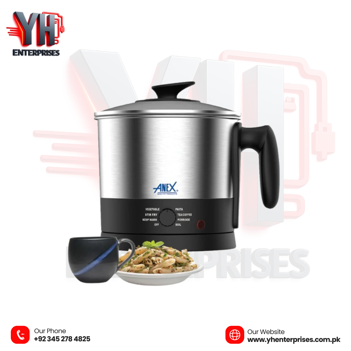 Anex AG-4054 Deluxe Kettle – Speed, Style & Safety in One