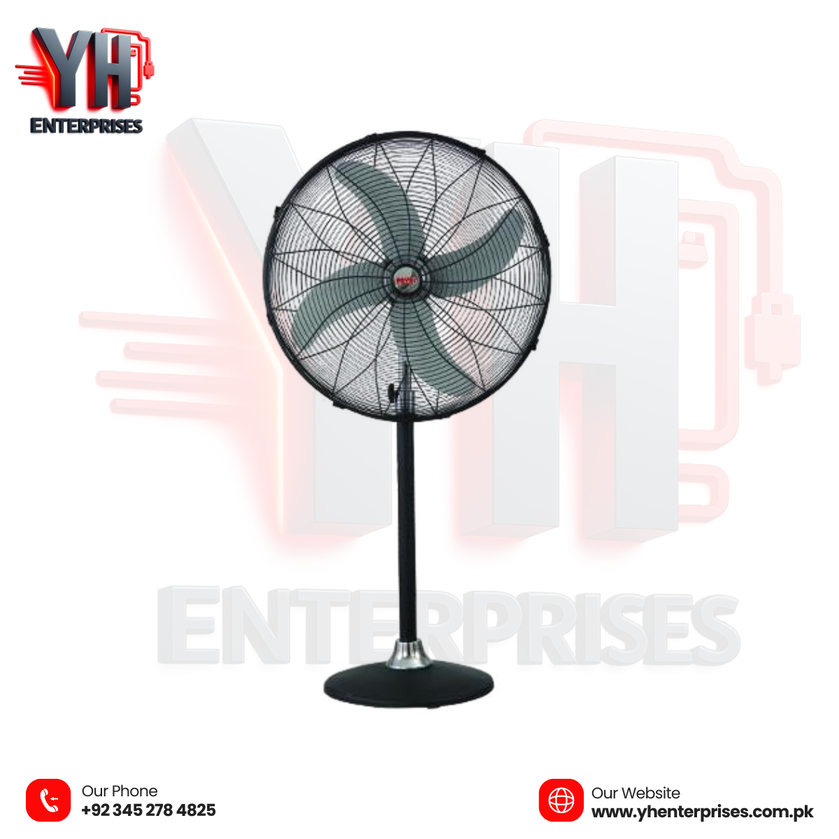 Royal Deluxe Pedestal Fan 24″ HD