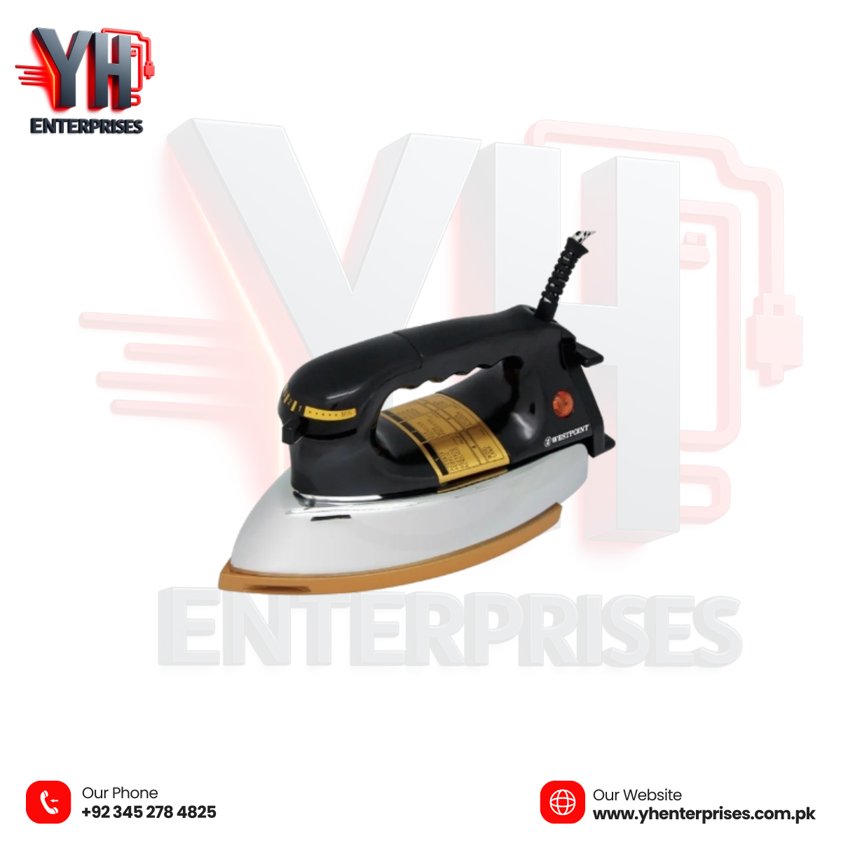 Westpoint Dry Iron WF-98B – Effortless Ironing, Impeccable Style!