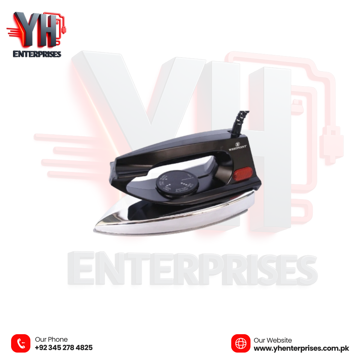 Westpoint Dry Iron WF-672 – Perfectly Pressed Clothes, Effortlessly!