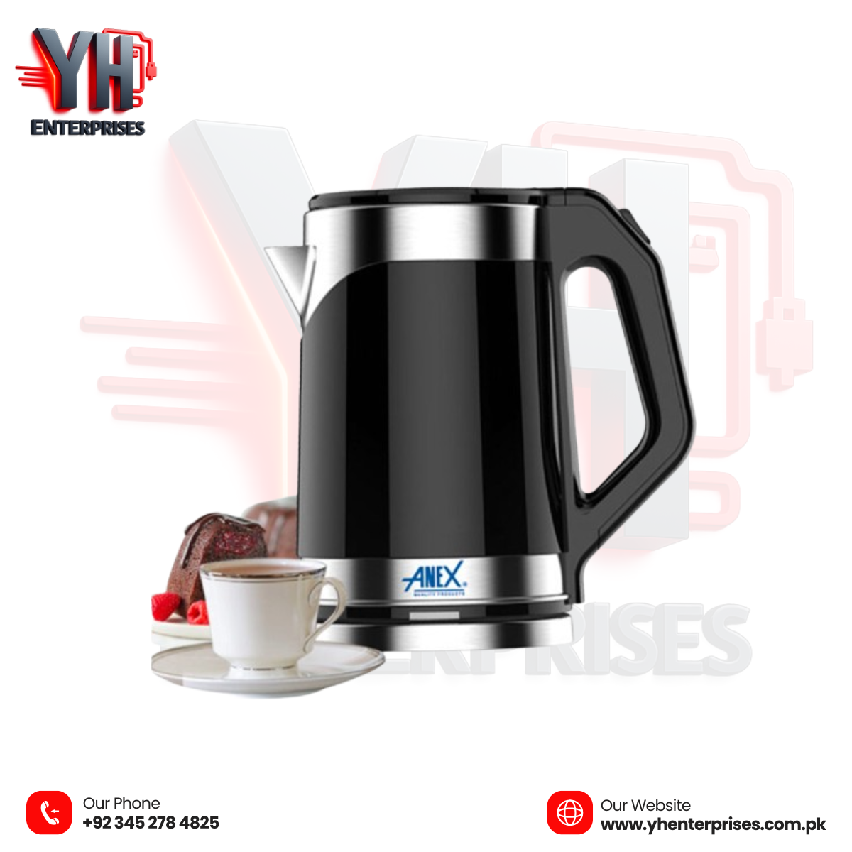 Anex AG-4056 Deluxe Kettle – Fast, Safe & Stylish