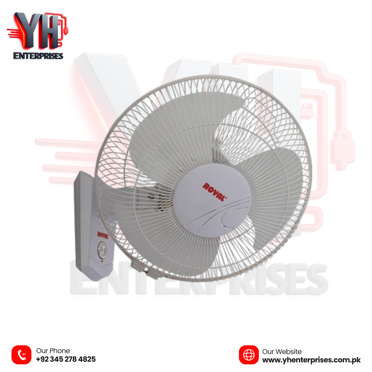 Royal Petite Bracket Fan 12″