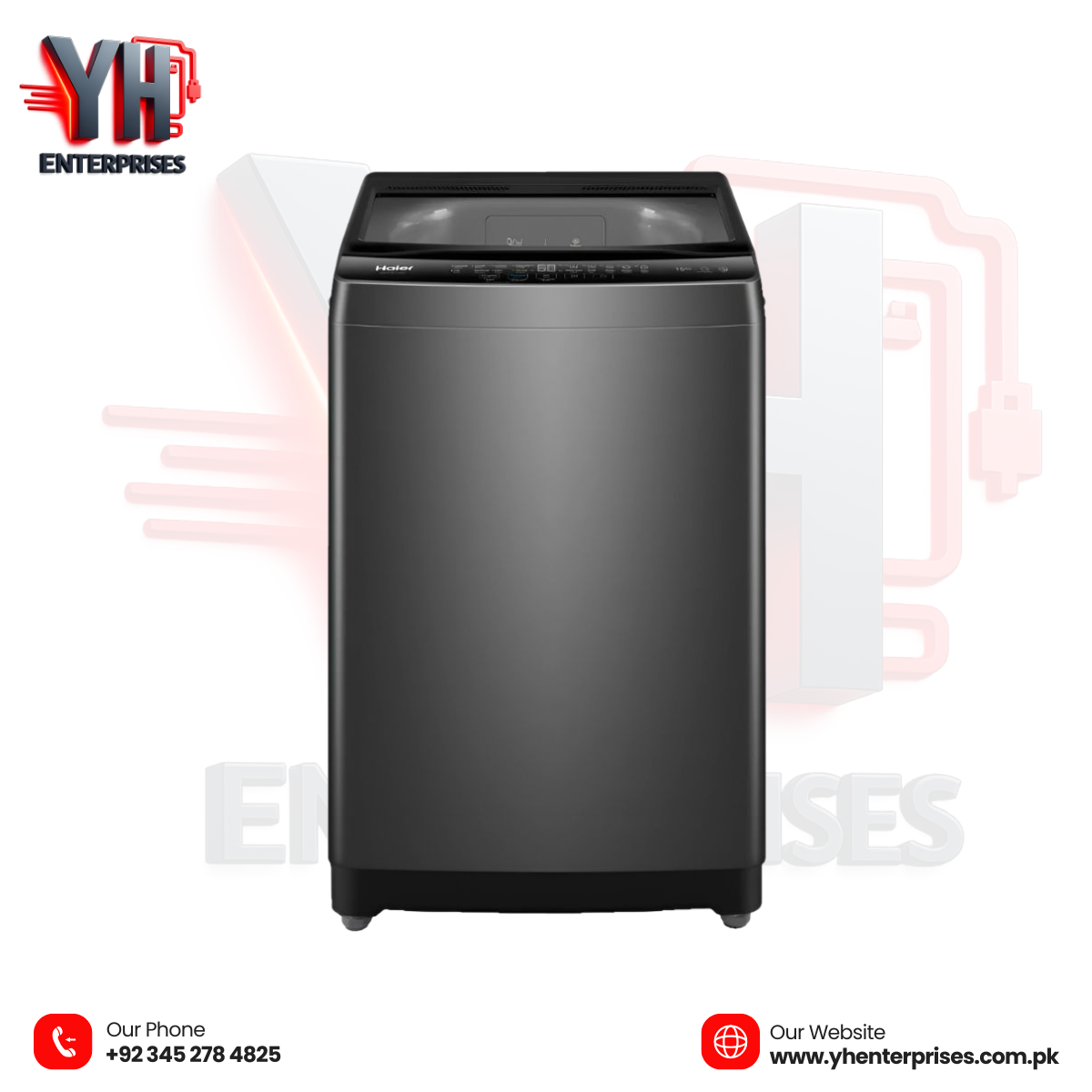 Haier HWM 150-316S6 15KG Top Load Automatic Washing Machine – Smart Washing for Large Families