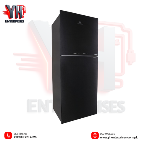 Dawlance 9193 Graze+ Gem Black Double Door Refrigerator Top Mount | Direct Cool | LVS Technology | Vitamin Fresh | Premium Finish