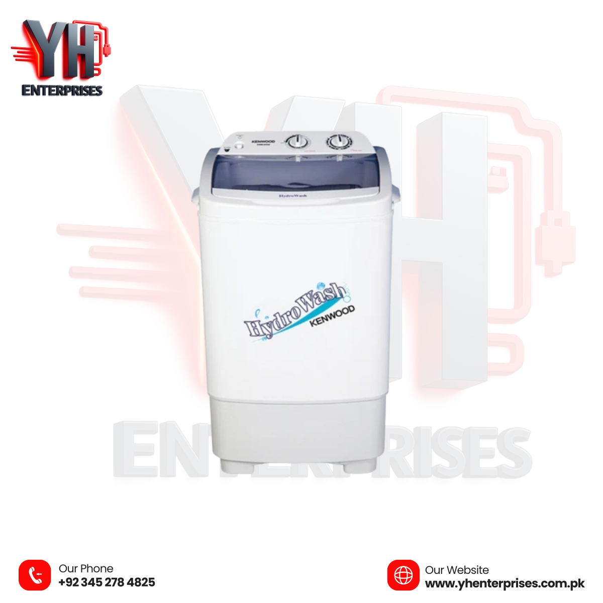 KENWOOD 8KG Single Tub Washing Machine – Model KWM-899W (White)