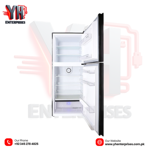 Dawlance 9193 Graze+ Gem Black Double Door Refrigerator Top Mount | Direct Cool | LVS Technology | Vitamin Fresh | Premium Finish