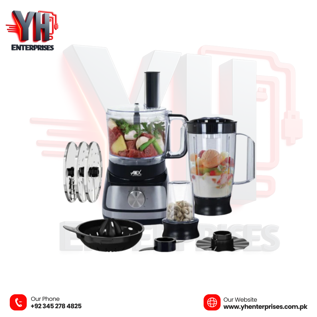 Anex AG-3146 Deluxe Chopper Blender – Powerful Multi-Function Kitchen Solution