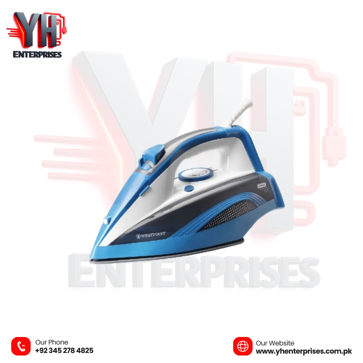Westpoint Steam Iron WF-2020 – Powerful Steam for Perfect, Wrinkle-Free Clothes!