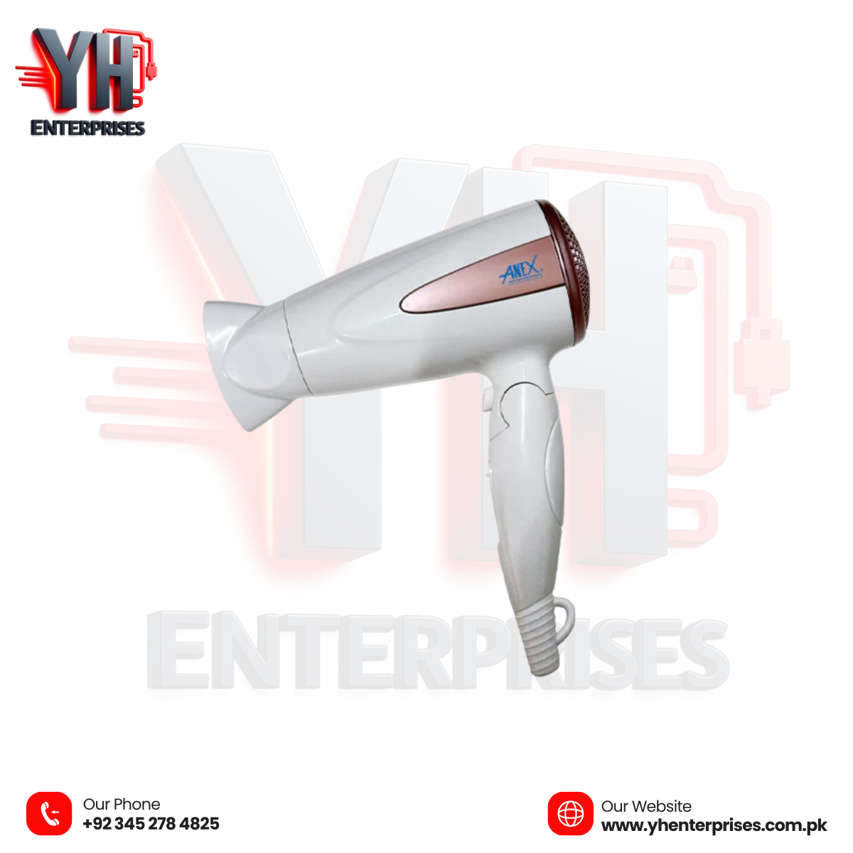 AG-7008 Deluxe Hair Dryer - YH Enterprises