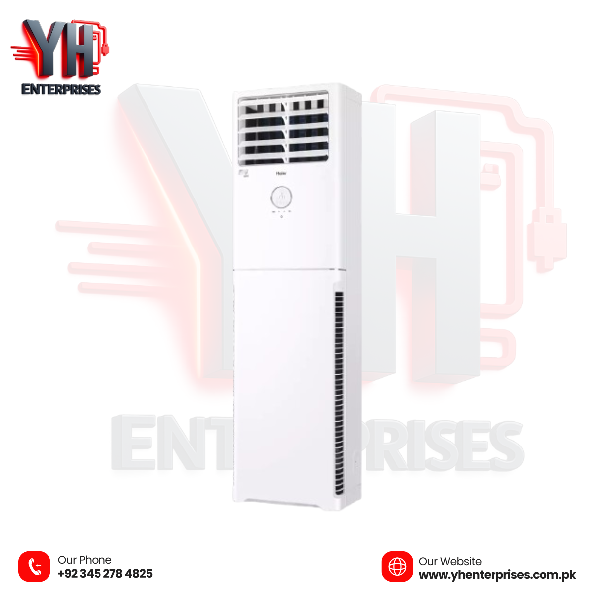 Haier Floor Standing AC 2-Ton Inverter – HPU-24HE/WSDC (Wi-Fi & Self-Cleaning)