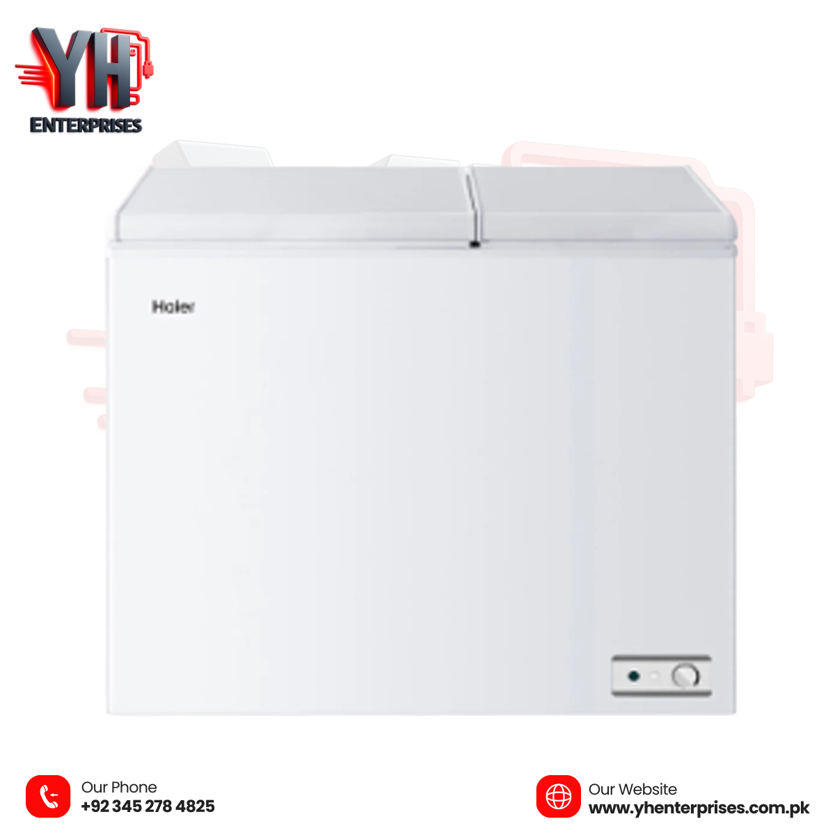 Haier HDF-230 INV Inverter Chest Freezer – 230L Double Door Freezer