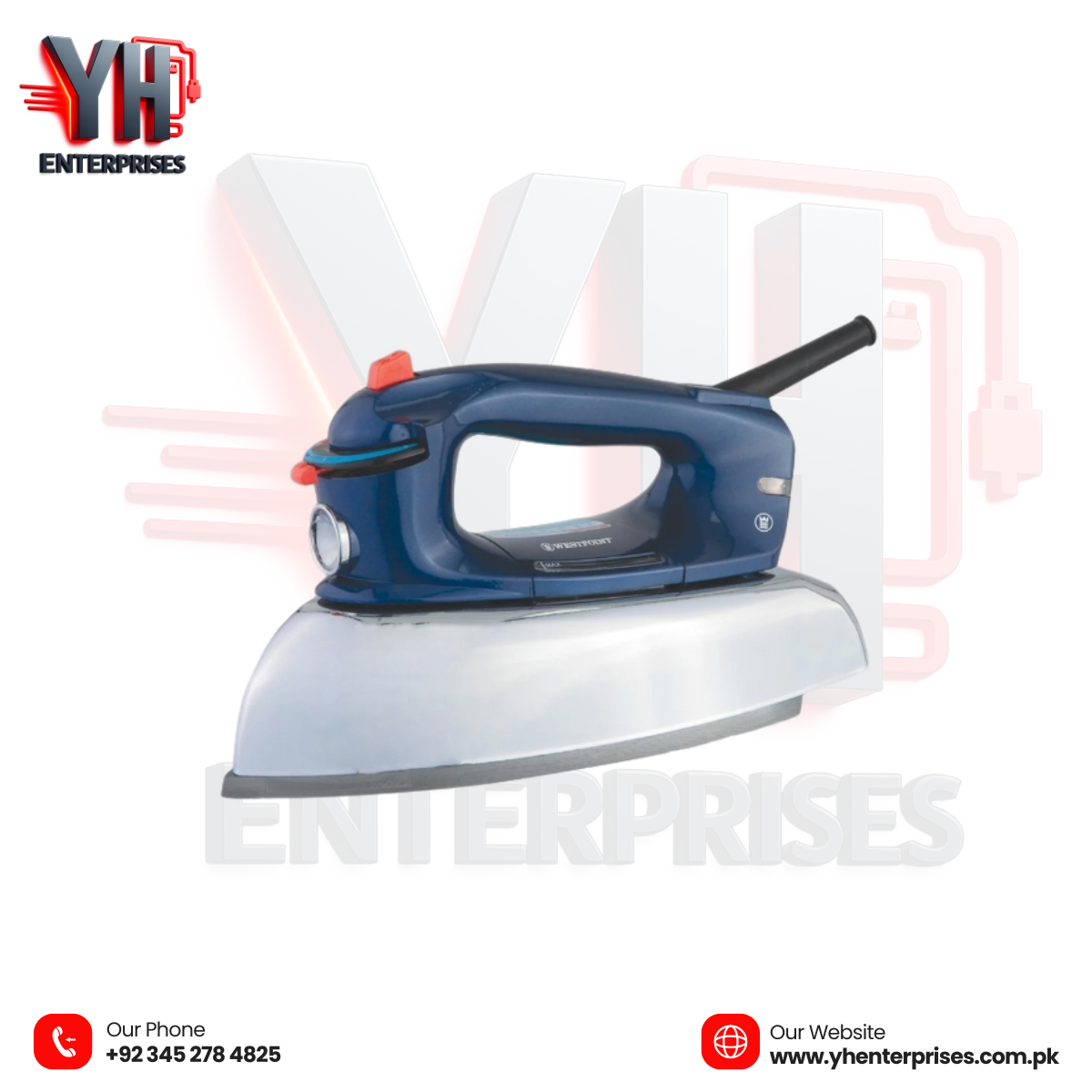 Westpoint Steam Iron WF-2064 – Powerful Steam for Perfect, Wrinkle-Free Clothes!