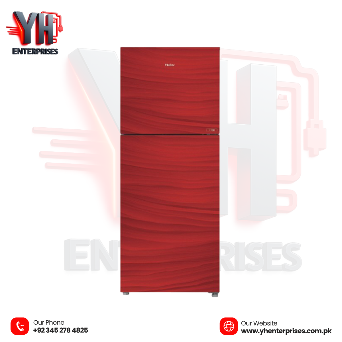 Haier HRF-538 EPR/EPCG Glass Door Refrigerator – 18 Cu Ft