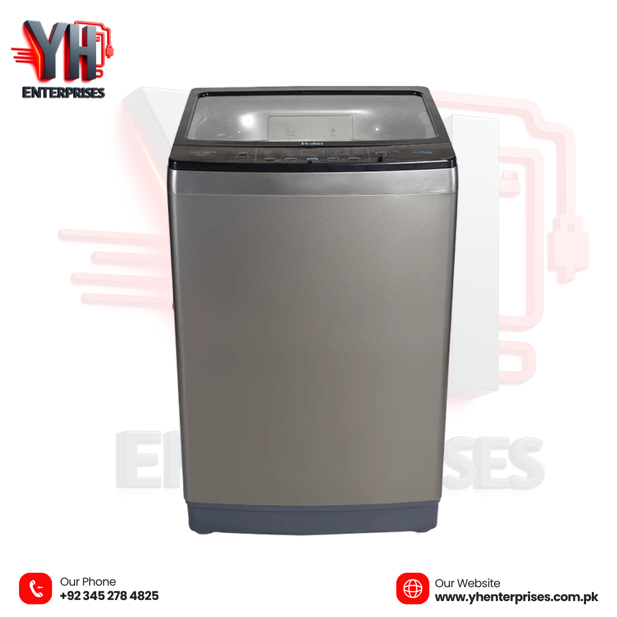 Haier HWM 150-826 BG 15KG Automatic Top Load Washing Machine