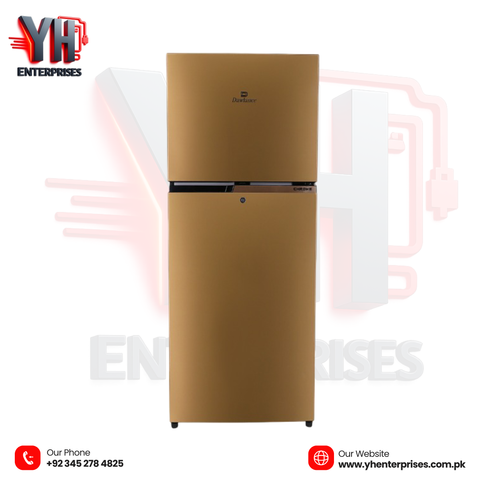Dawlance REF 9191WB Chrome Pearl Copper Double Door Refrigerator Direct Cool | LVS Technology | Vitamin Fresh | Elegant Pearl Copper Finish