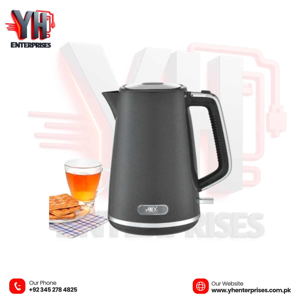 Anex AG-4065 Deluxe Kettle – Power, Style & Convenience