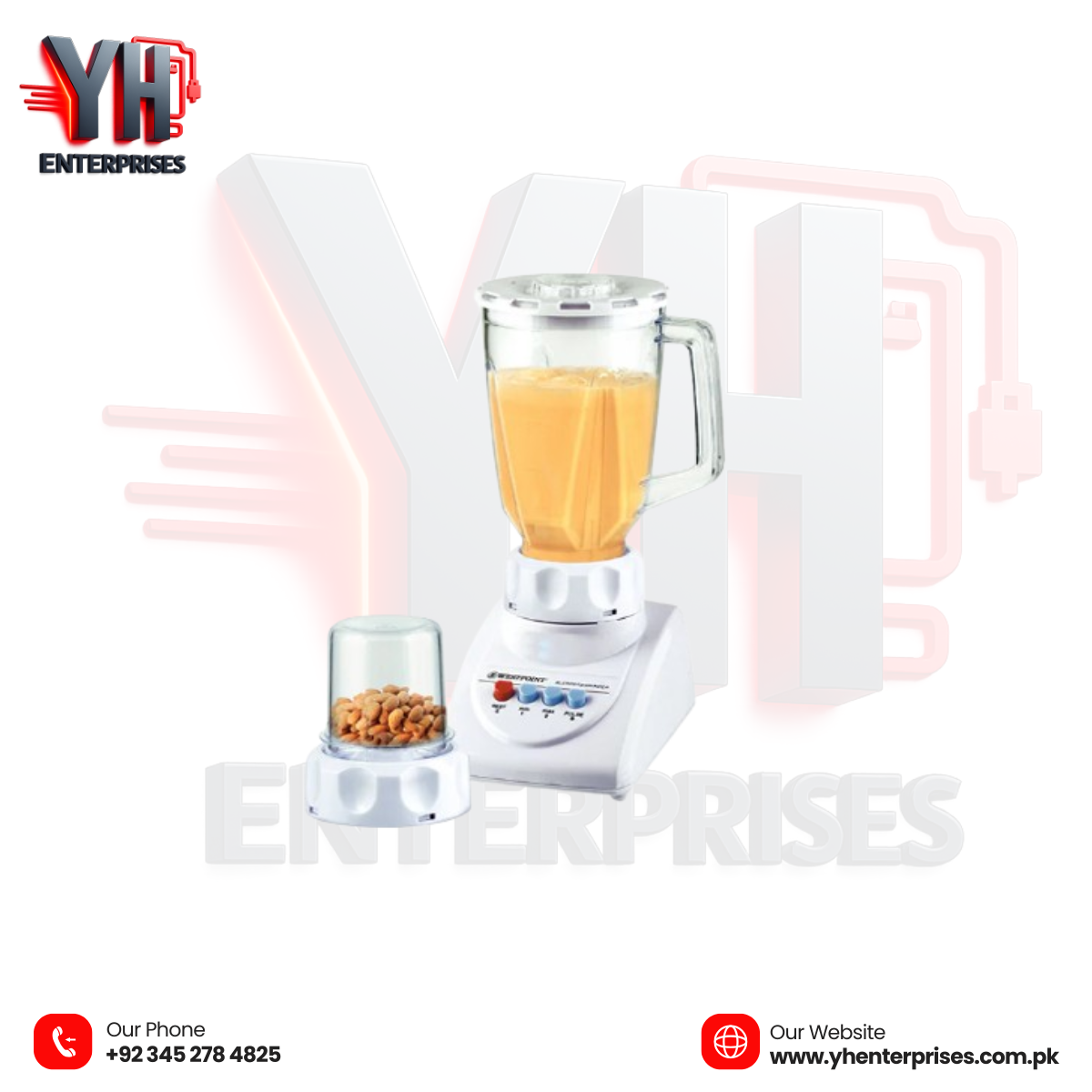 Westpoint Blender & Grinder WF-718 – Blend, Grind & Chop with Power and Ease!
