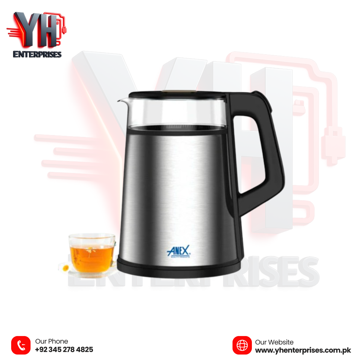 Anex AG-4066 Deluxe Kettle – Smart Boiling with Elegant Design
