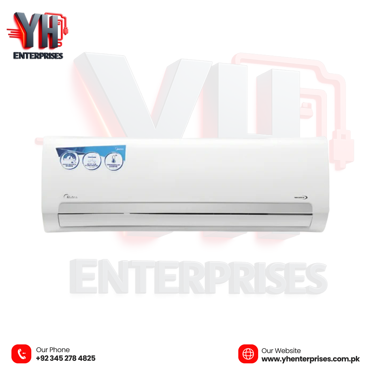 MIDEA 1.5 Ton DC Inverter Xtreme AC Model: MSAGC-18HRFN1 | Wi-Fi Enabled | Energy Efficient